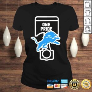 ClassicLadies Detroit lions one pride blue shirt