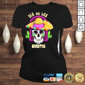 ClassicLadies Dia de los muertos day of the dead skull short sleeve shirt