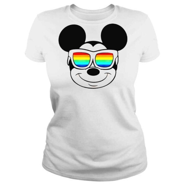 Disney Mickey Mouse Rainbow Sunglasses T Shirt - Image 3