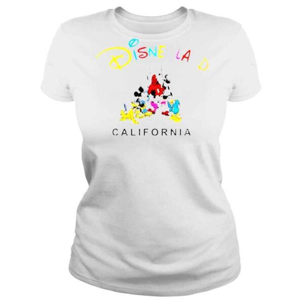 Disneyland California Disney Cartoon Est 1955 T Shirt - Image 3