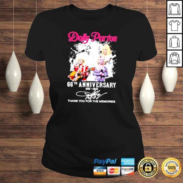 Dolly Parton 66th Anniversary 1956 2022 signature shirt - Image 3