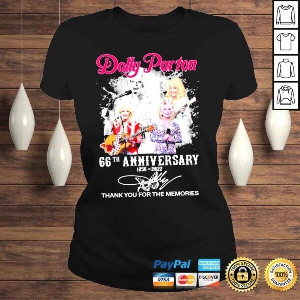 Dolly parton 66th anniversary thank you for the memories shirt - Image 3