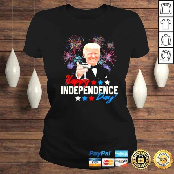 Donald Trump happy 4th of july American flag fireworks shirt - Image 3