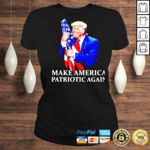 ClassicLadies Donald Trump make America patriotic again shirt