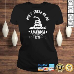 ClassicLadies Dont Tread On Me America Land Of The Tree 1776 TShirt