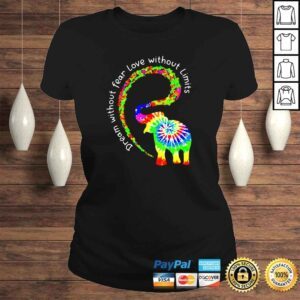 ClassicLadies Dream Without Fear Love Without Limits Elephant LGBT Pride TieDye shirt