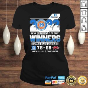 ClassicLadies Duke Blue Devils vs Arkansas Razorbacks 2022 NCAA Tournament Elite Eight Winners shirt