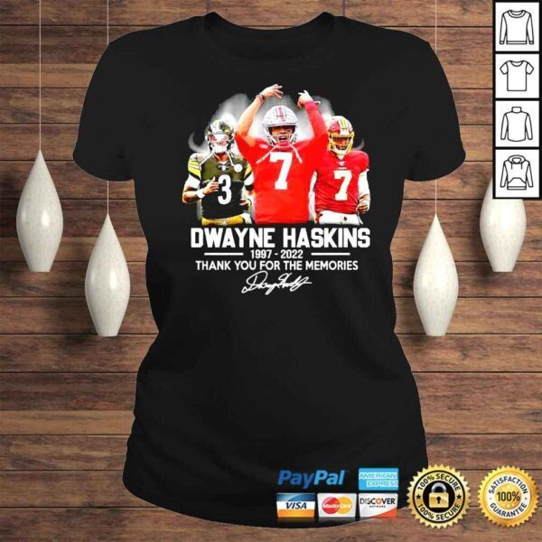 Dwayne Haskins 1997 2022 thank you for the memories shirt - Image 3