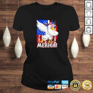 ClassicLadies Eagle Dabbing American Mullet Merica Ultra Maga 4th Of July TShirt