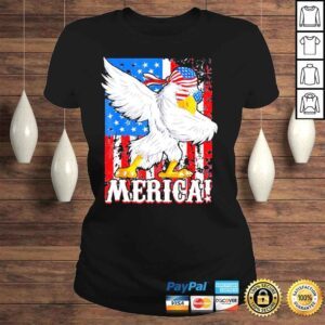 ClassicLadies Eagle dabbing American mullet merica ultra maga 4th of july shirt