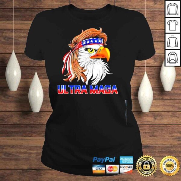 Eagle mullet ultra maga 4th of july American flag usa shirt - Image 3