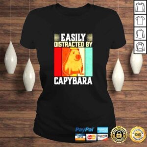 ClassicLadies Easily distracted by capybara vintage shirt