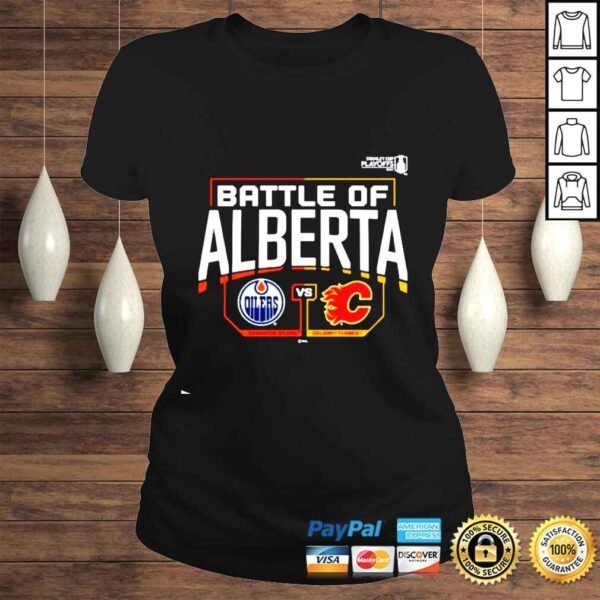 Edmonton Oilers Vs Calgary Flames 2022 Stanley Cup Playoffs Battle Of Alberta shirt - Image 3