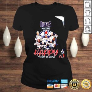 ClassicLadies Edmonton Oilers make me happy you not so much signature 2022 shirt