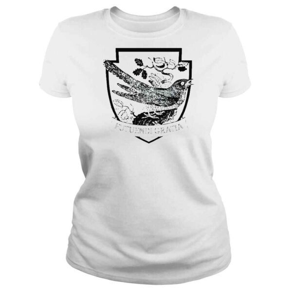 Effin Birds Futuendi Gratia Coat Of Arms Baseball TShirt - Image 3