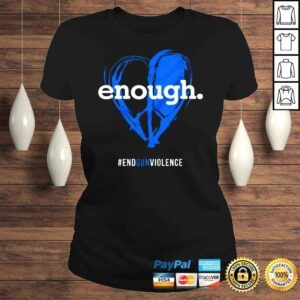 ClassicLadies Enough End Gun Violence Heart Shirt