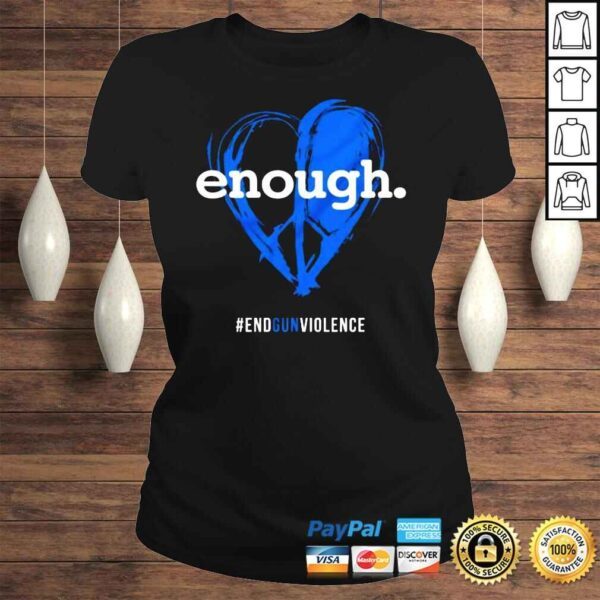 Enough End Gun Violence Heart Shirt - Image 3