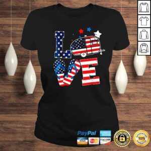 ClassicLadies Flip Flop Love American Flag shirt