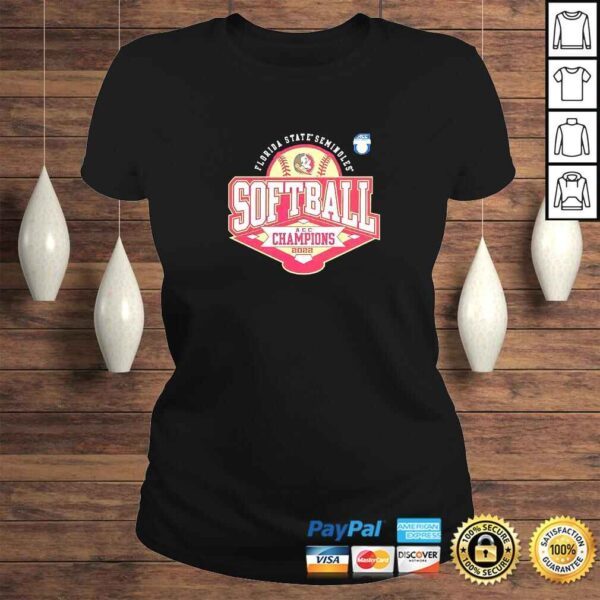 Florida State Seminoles Softball ACC Champions 2022 TShirt - Image 3