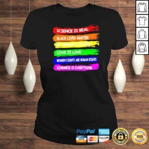 ClassicLadies Gay pride science is real black lgbtq matter love is love shirt