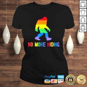 ClassicLadies Gay pride support sasquatch no more hiding lgbtq ally shirt