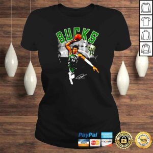 ClassicLadies Giannis Antetokounmpo Milwaukee Bucks Charge signature shirt