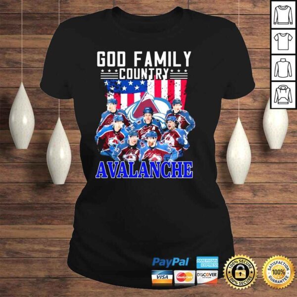 God family country Colorado Avalanche signatures shirt - Image 3