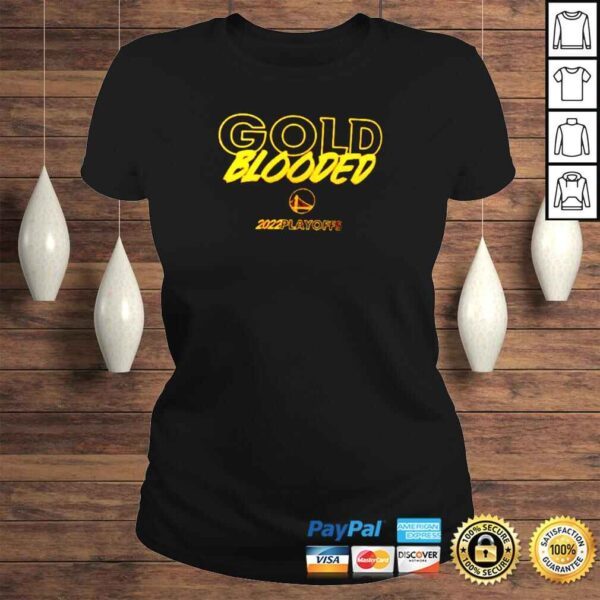 Gold Blooded Warriors 2022 Playoffs shirt - Image 3