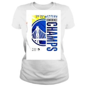 ClassicLadies Golden State Warriors 20212022 Western Conference Champs Locker Room shirt