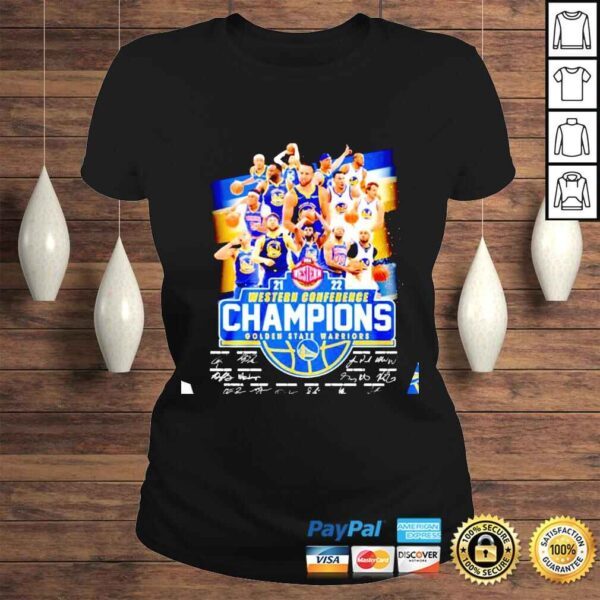 Golden State Warriors 20212022 Western Conference signatures shirt - Image 3