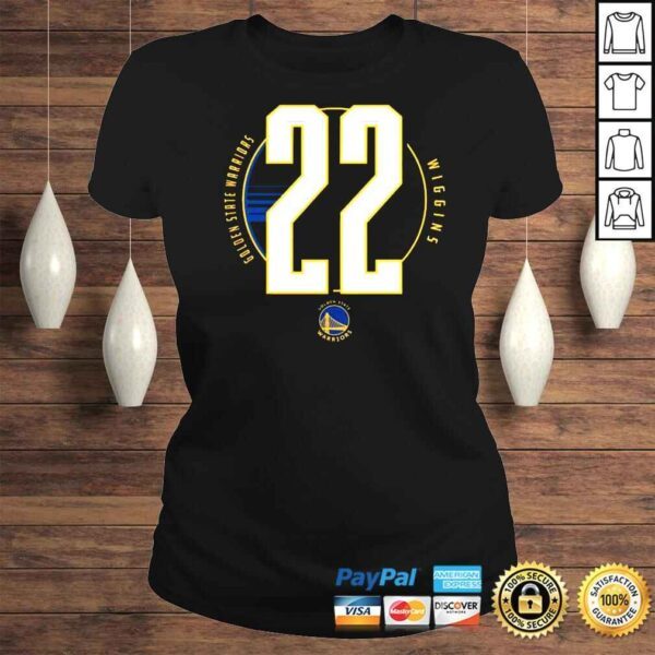 Golden State Warriors 22 Wiggins shirt - Image 3