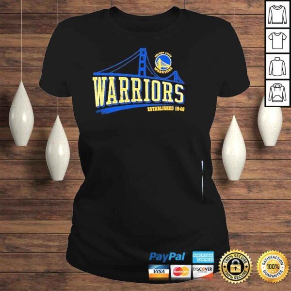 Golden State Warriors 47 Hometown Regional Golden Gate Bridge T Shirt - Image 3