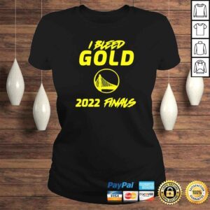 ClassicLadies Golden State Warriors I bleed gold 2022 finals shirt