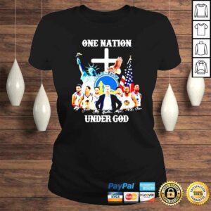 ClassicLadies Golden State Warriors One Nation Under God signatures shirt