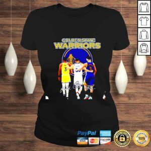 ClassicLadies Golden State Warriors Poole Party and Stephen Curry and Klay Thompson signatures shirt