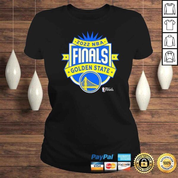 Golden State Warriors Sportiqe 2022 NBA Finals Crest Comfy shirt - Image 3