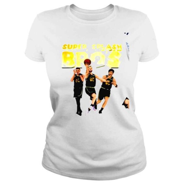 Golden State Warriors Super Splash Bros cartoon shirt - Image 3