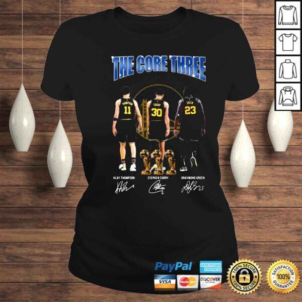 Golden State Warriors the core three Klay Thompson Stephen Curry Draymond Green shirt - Image 3