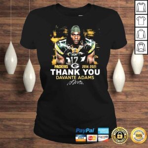 ClassicLadies Green Bay Packers 2014 2021 thank you Davante Adams signature shirt