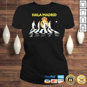 ClassicLadies Hala Madrid Abbey Road Eden Hazard Toni Kroos Luka Modric Karim Benzema signatures shirt