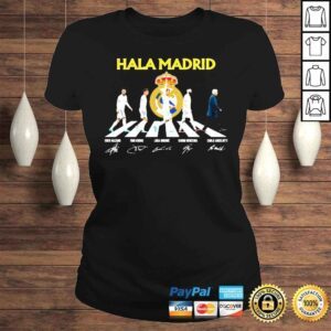 ClassicLadies Hala Madrid abbey road champions signatures shirt