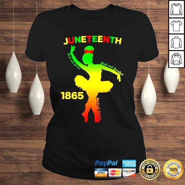 Happy juneteenth is my independence day dancer black girl shirt - Image 3