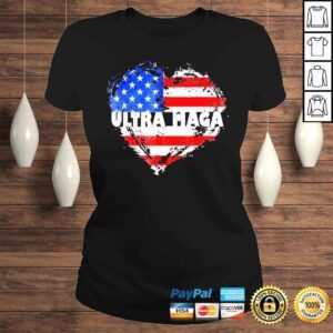 ClassicLadies Heart Ultra Maga Proud US Flag UltraMaga Shirt