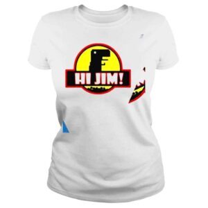 ClassicLadies Hi Jim Jurassic Park logo shirt