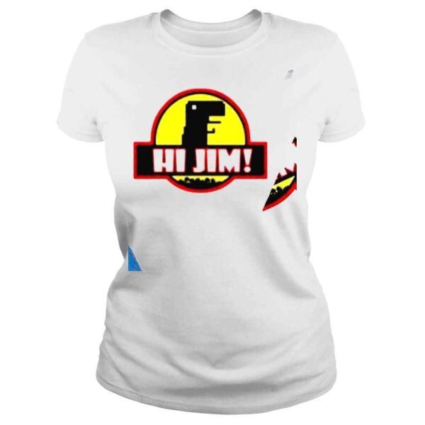 Hi Jim Jurassic Park logo shirt - Image 3