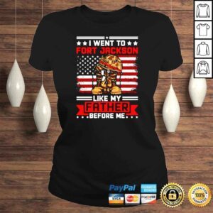 ClassicLadies I went to military base like my father before me Veteran shirt