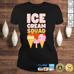 ClassicLadies Ice cream squad kawaiI cute shirt