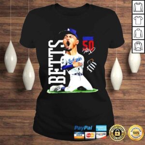 ClassicLadies Iksw los angeles Dodgers mookie betts cartoon shirt