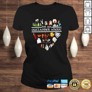 ClassicLadies Im an Outlander Aholic heart signature shirt