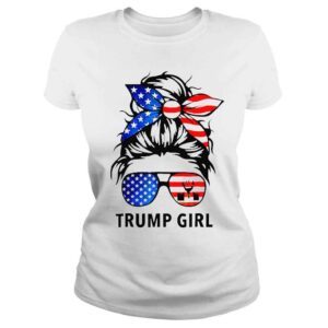 ClassicLadies Im still a Trump girl Trump 2024 messy bun my president shirt